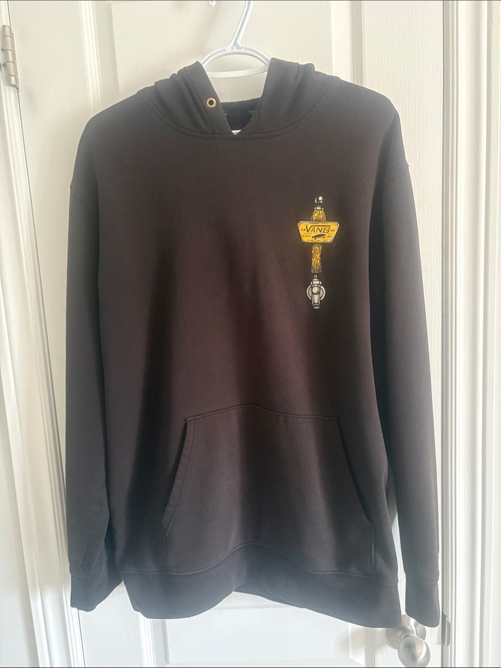 Vans Black Hoodie with Beer Tap Emblem